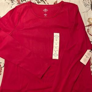 JCPenney St Johns Bay essential tee L long sleeve crew neck BNWT